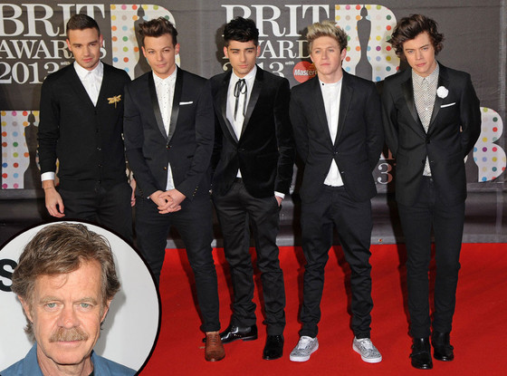 One Direction, William H. Macy One Direction, William H. Macy